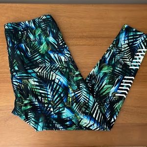 Dharma Bums Palm Leggings, Size Large